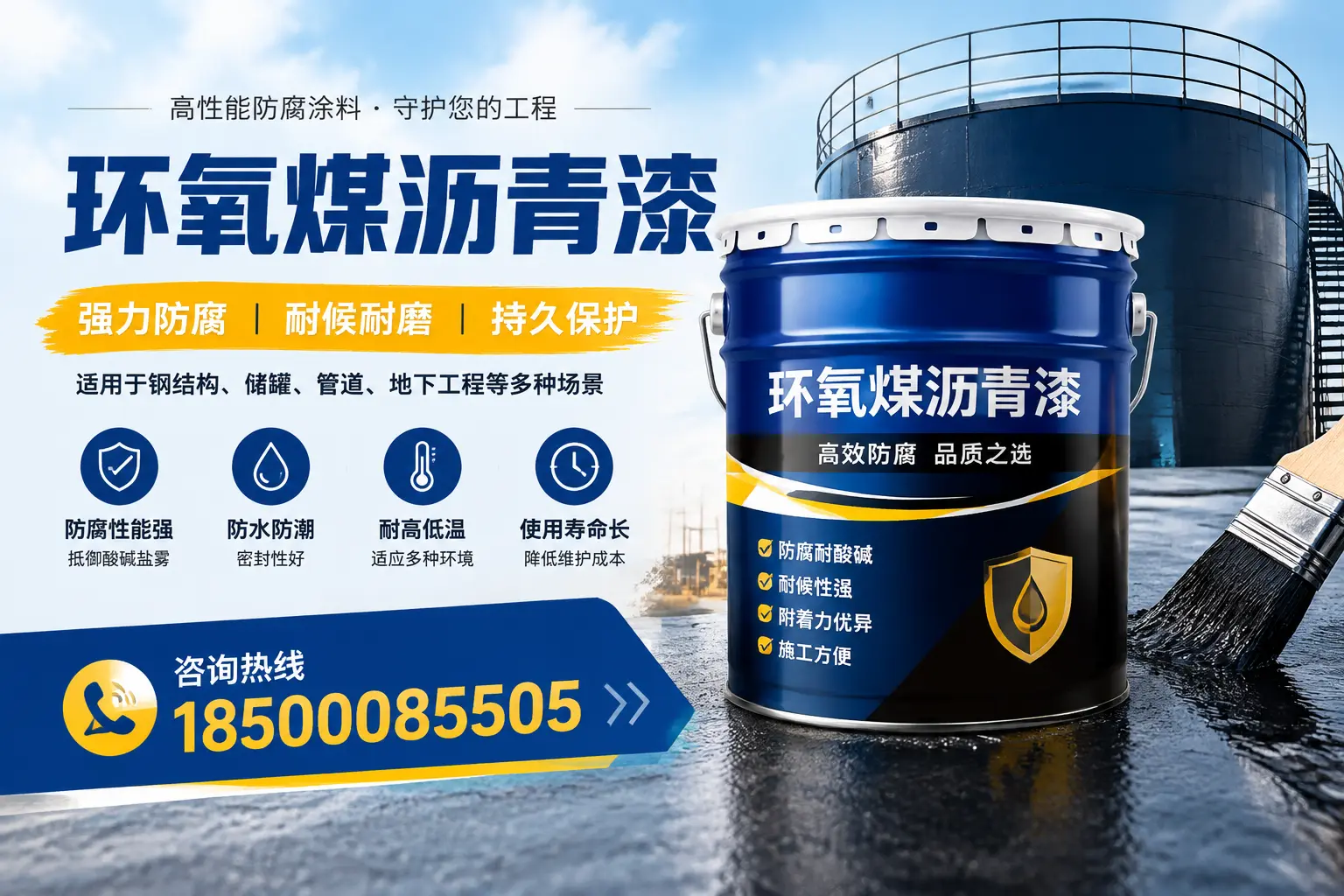 环氧煤沥青漆在工业中的应用，崇左企业的选择